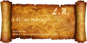 Lévy Marcell névjegykártya